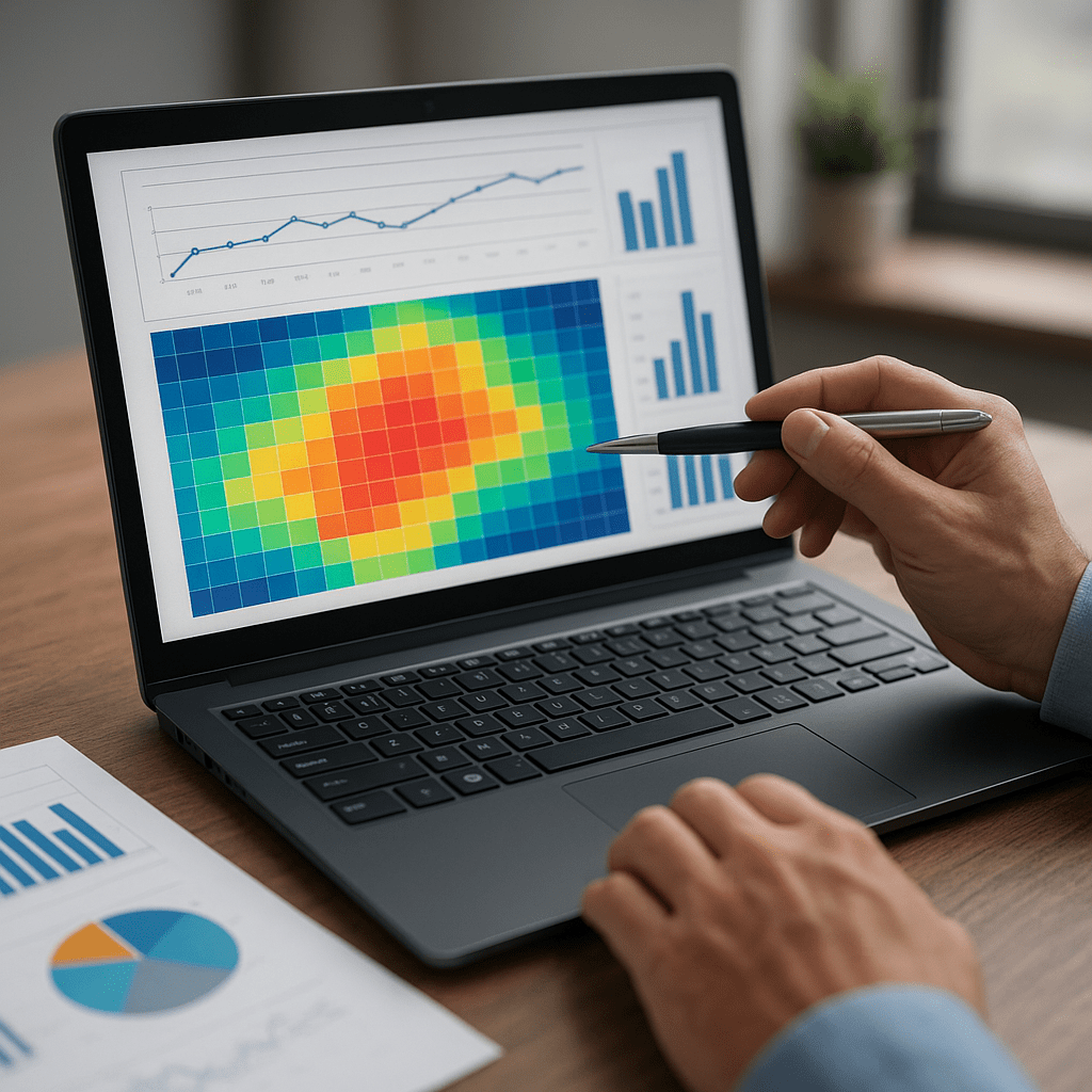 Analiza danych z narzędzi heatmap